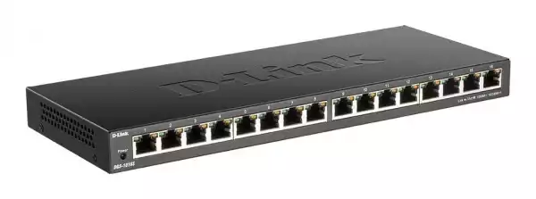 Суич D-Link DGS-1016S/E, 16 портов 10/100/1000, Desktop Суич D-Link DGS-1016S/E, 16 портов 10/100/1000, Desktop