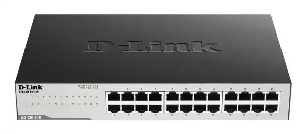 Суич D-Link GO-SW-24G/E, 24 портов 10/100/1000