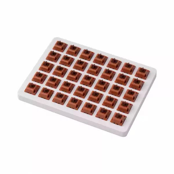 Суичове за механична клавиатура Keychron Gateron Cap Golden Brown Switch Set 35 броя