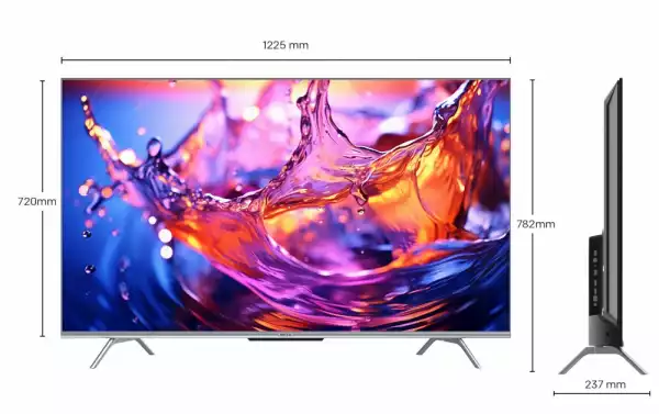 Телевизор METZ 55MUD7000Z, 55"(139 см), LED Smart TV, Google TV, UHD, Черен