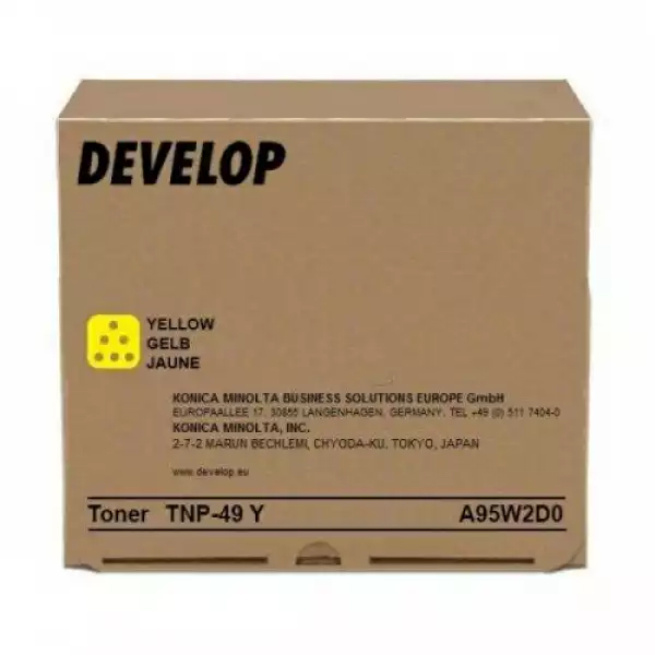 Тонер касета DEVELOP TNP49Y, ineo+ 3351, +3851, +3851FS,  12000 k., Yellow