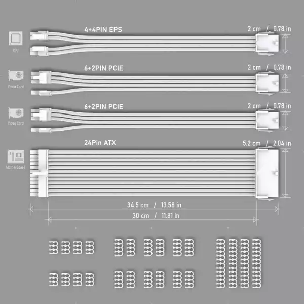 Удължителни кабели EZDIY-FAB  - White