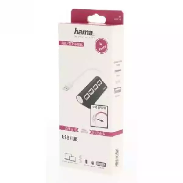 USB хъб, 4 порта, HAMA-200119