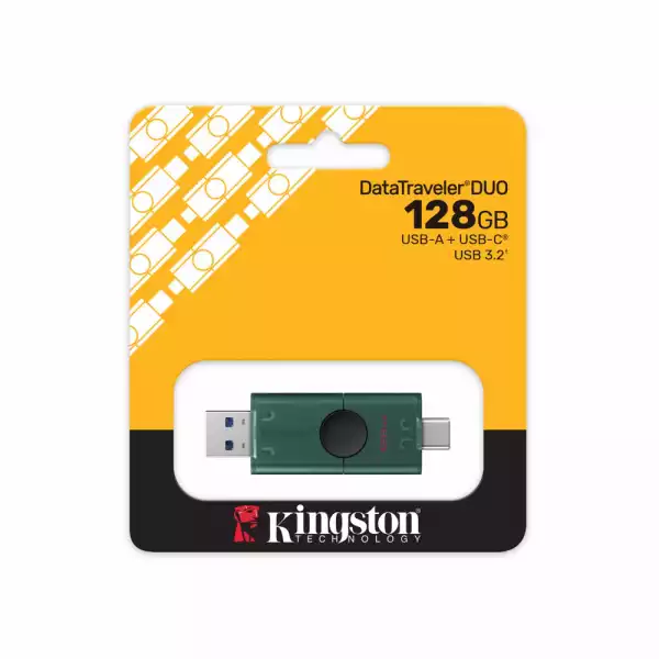 USB памет KINGSTON DataTraveler Duo G2, 128GB USB-C + USB-A 3.2 Gen 1
