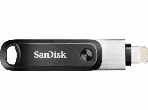 USB памет SanDisk iXpand Flash Drive Go, за Apple iPhone и iPad, USB 3.1 Gen 1, 256GB, Сребрист