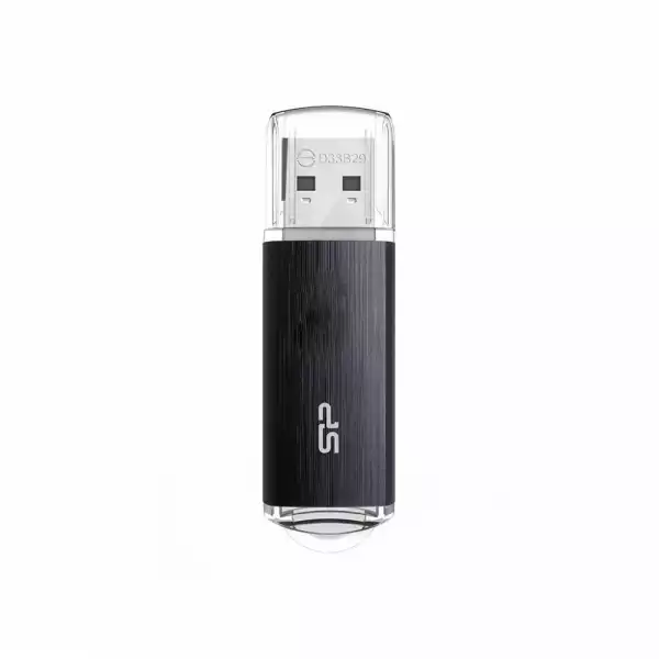 USB памет SILICON POWER Blaze B02, 64GB, USB 3.2 Gen 1, Черен