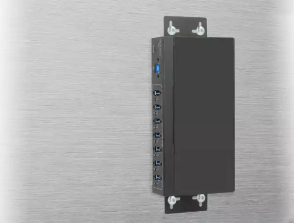 Външен индустриален хъб Delock, 7 x USB 3.0 Type-A с 15 kV ESD защита Външен индустриален хъб Delock, 7 x USB 3.0 Type-A с 15 kV ESD защита