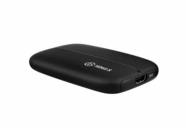 Elgato Game Capture HD60 S, HDMI Input and Output, 2160p30, 1080p60, 1080p30, 1080i, 720p60, 576p, 480p Capture Resolutions, 112x75x19mm, 115g, Plug and Play, 1080p60 HDR Capture, 4K60 HDR 10 Passthrough, Instant Gameview, Flash Recording,