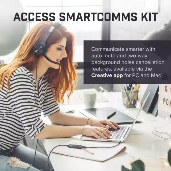 Външна звукова карта Creative Sound Blaster X1, USB-C, DAC, Super X-FI