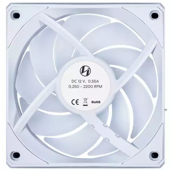 Вентилатор Lian Li UNI FAN CL Wireless ARGB PWM - 120 mm Бял