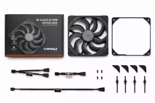 Вентилатор Noctua A14x25 G2 PWM chromax.black