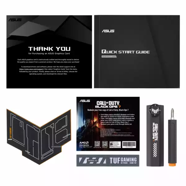 Видео карта ASUS TUF GAMING RADEON RX 9070 XT COD BO7 Speical Edition OC 16GB GDDR6