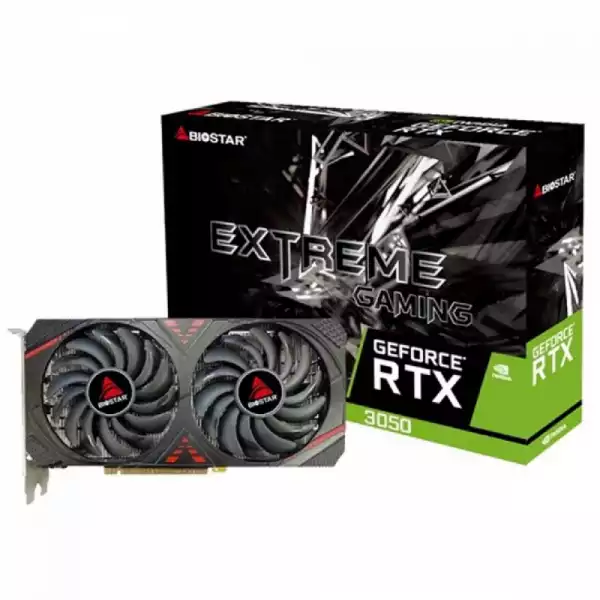 Видео карта BIOSTAR GeForce RTX 3050 6GB GDDR6