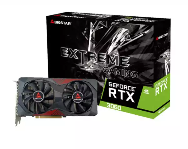 Видео карта BIOSTAR GeForce RTX 3060 12GB GDDR6 Видео карта BIOSTAR GeForce RTX 3060 12GB GDDR6