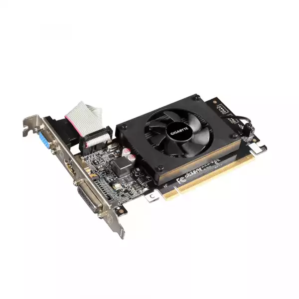 Видео карта GIGABYTE GV-N710D3-2GL, 2GB, GDDR3, 64 bit, DVI-D, D-Sub, HDMI, rev 1.0