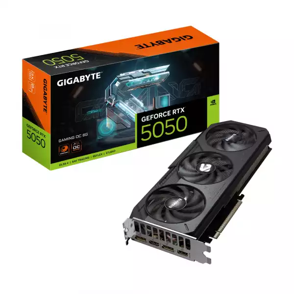 Видео карта GIGABYTE RTX 5050 GAMING OC 8GB GDDR6