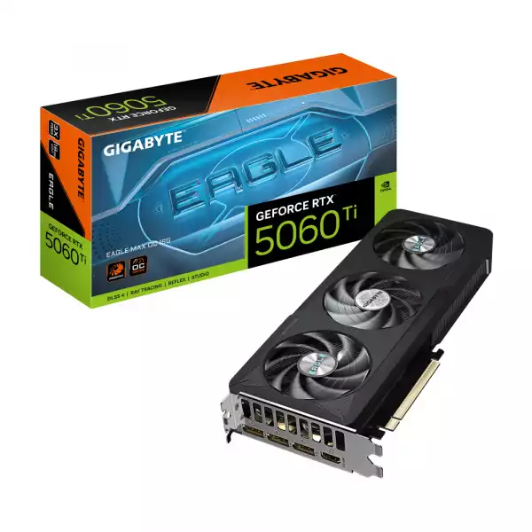 Видео карта GIGABYTE RTX 5060 TI EAGLE MAX OC 16GB GDDR7