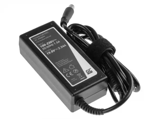 Захранване за лаптоп GREEN CELL, AC Adapter за DELL  PRO Charger / AC Adapter 19.5V 3.34A 65W for Dell Latitude E6330 E6410 E6430 E6530 E7440 Inspiron 15 5558 15R N5110