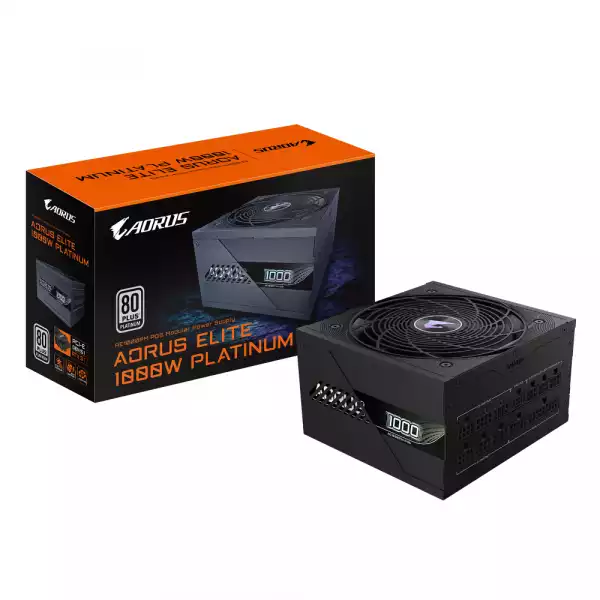 Захранващ блок Gigabyte AORUS ELITE P1000W 80+ Platinum, PCIe 5.0