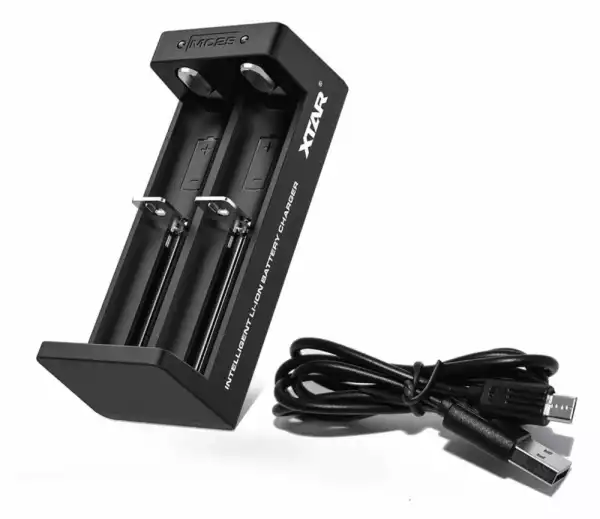 Зарядно у-во XTAR MC2S NEW, USB Type-C , Universal Charger, LiIon & NIMH, 18650, CR123, AA, AAA  с 2 гнезда