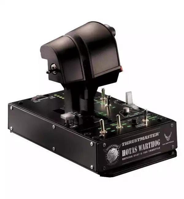 Жичен джойстик,  авиосимулатор Thrustmaster HOTAS Warthog Dual Throttles  за PC, Черен