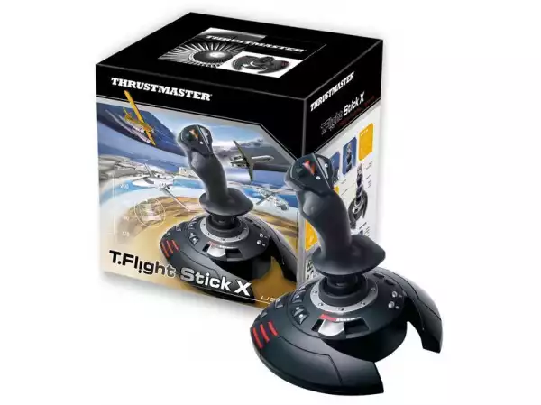 Жичен джойстик,  авиосимулатор Thrustmaster T.Flight Stick X за PC / PS3, Черен