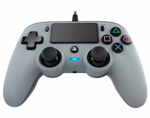 Жичен геймпад Nacon Wired Compact Controller, Сребърен Жичен геймпад Nacon Wired Compact Controller, Сребърен