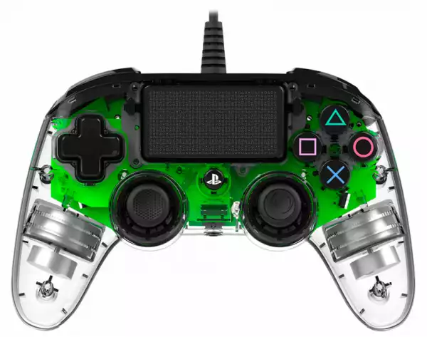 Жичен геймпад Nacon Wired Illuminated Compact Controller Green, Зелен Жичен геймпад Nacon Wired Illuminated Compact Controller Green, Зелен