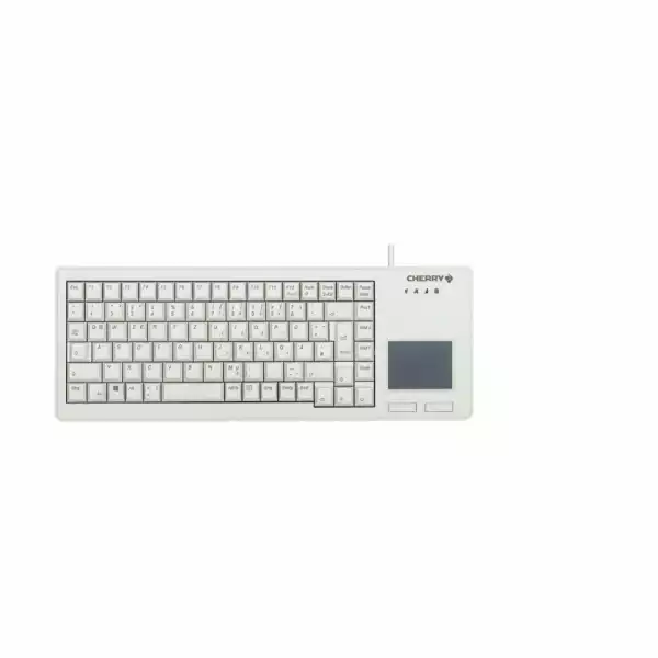 Жична индустриална клавиатура CHERRY G84-5500 XS с тъч пад, бяла