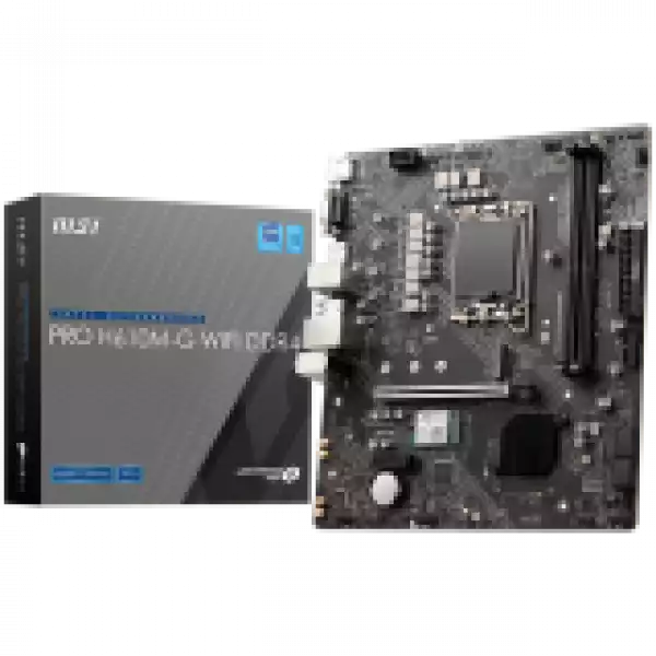 MSI PRO H610M-G WIFI DDR4, M-ATX, Socket 1700, Dual Channel 64GB 3200 ...