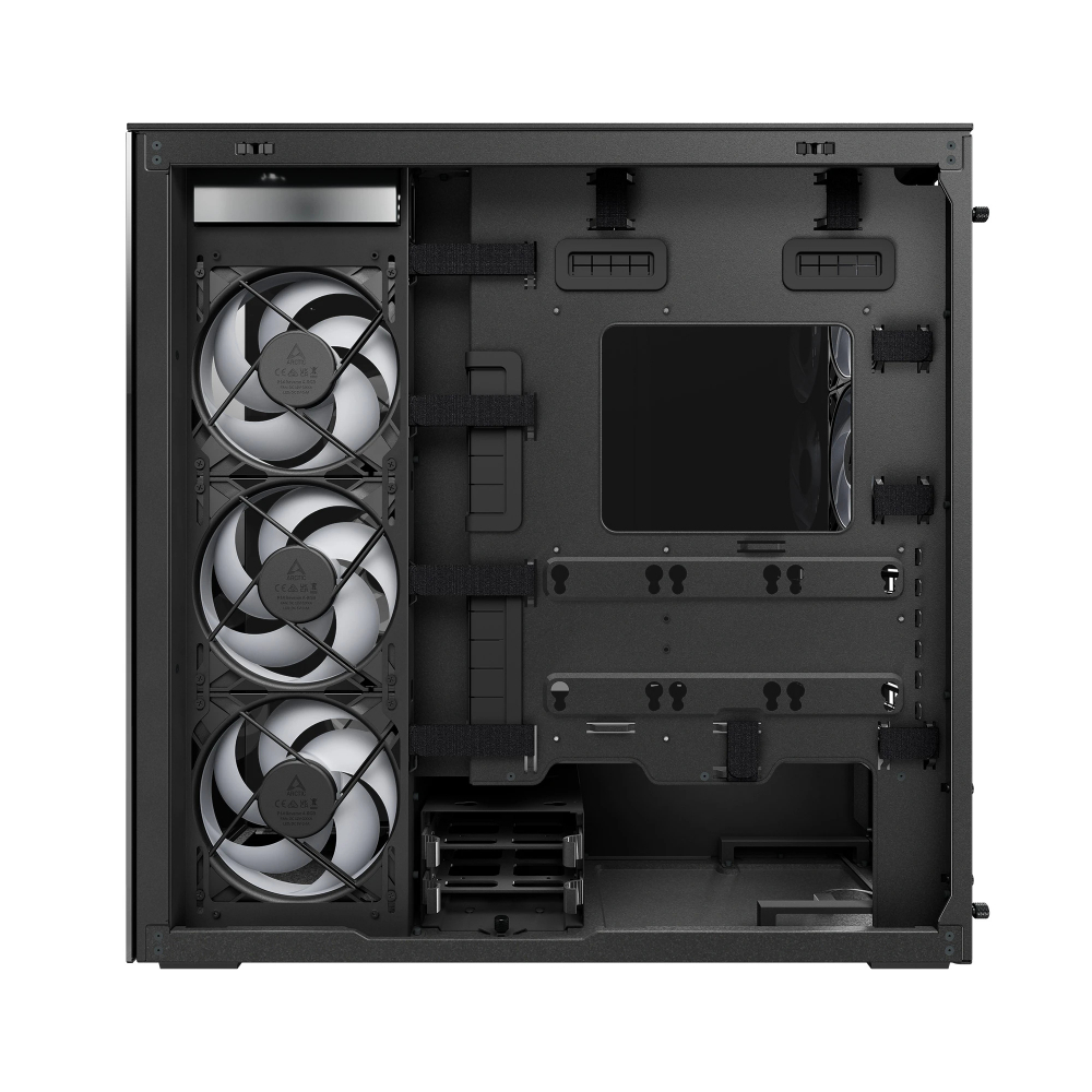Arctic Riser Arctic кутия Case E-ATX - Xtender VG (Black) - PCIe Gen 4 riser includ ...