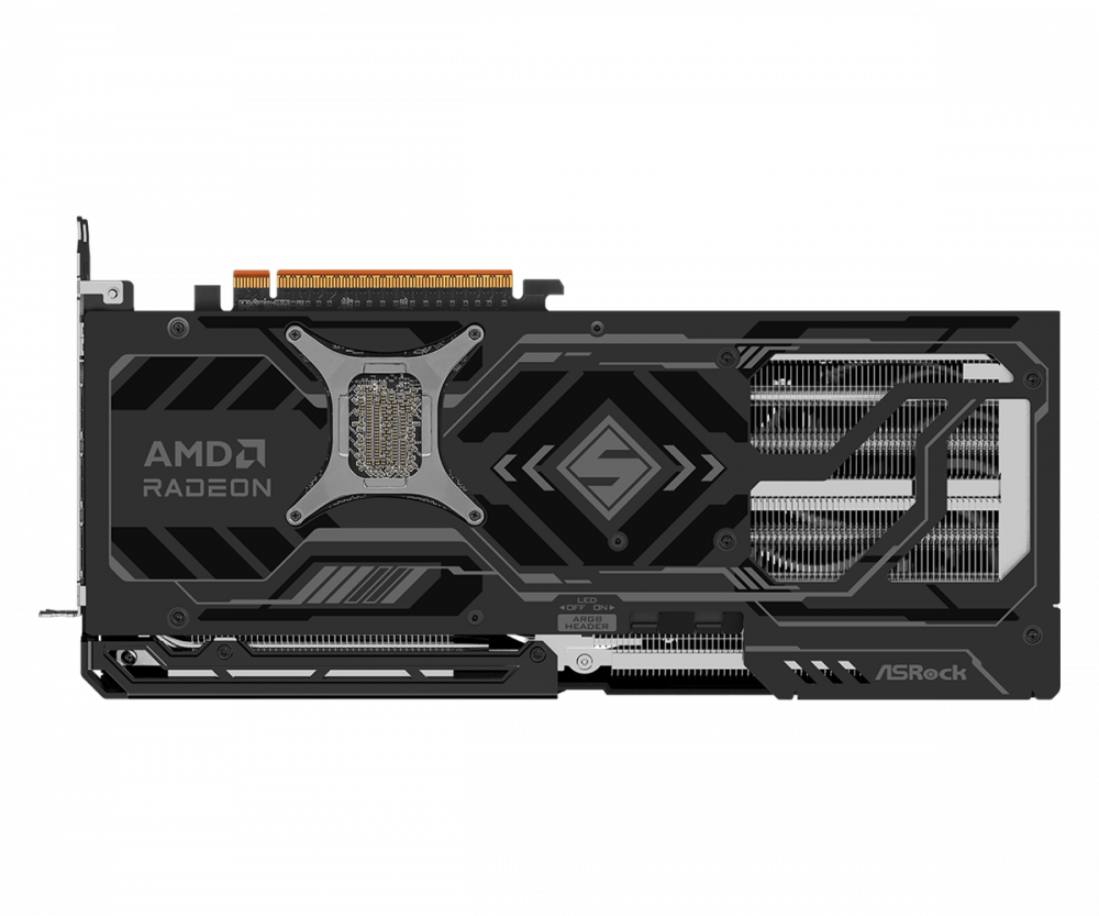Amd Radeon Mt ASROCK Video Card AMD Radeon RX 9070 XT Steel Legend Dark 16GB GDDR6 2 ...