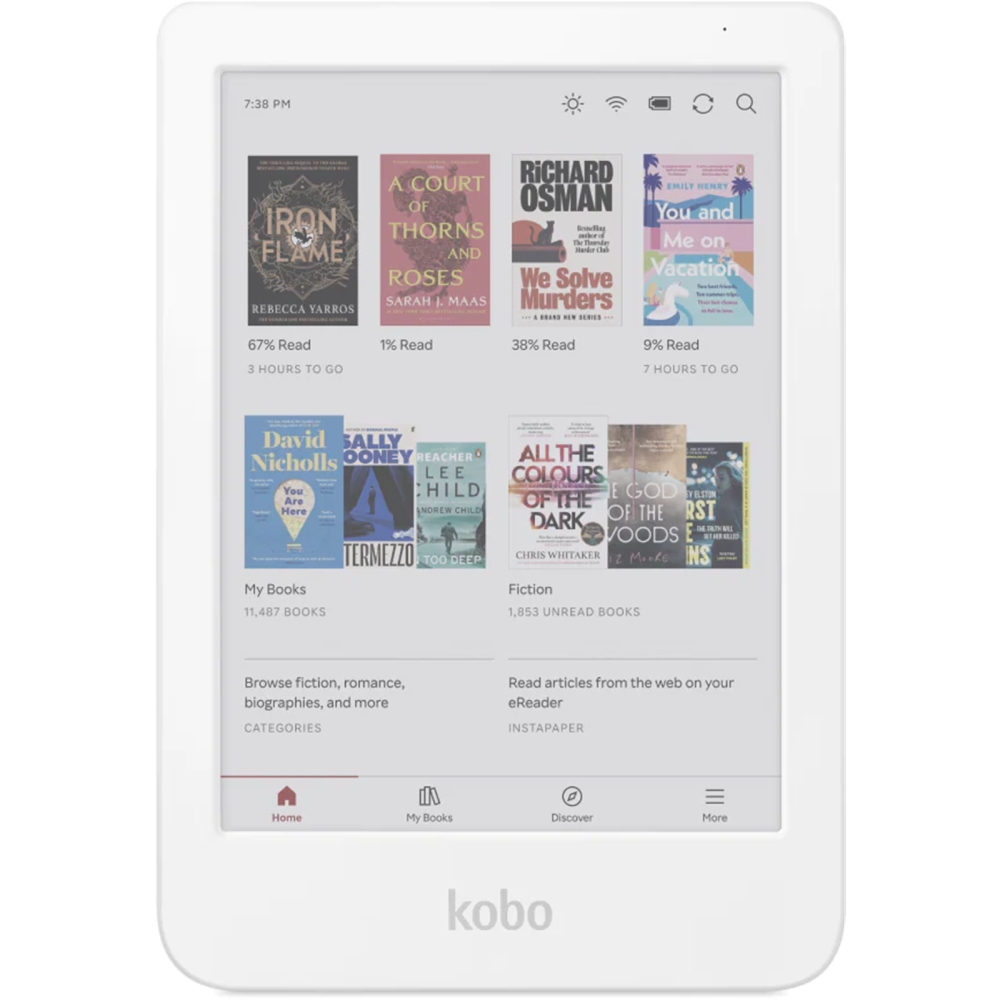 Kobo Clara Colour e-Book Reader, E Ink Kaleido touch screen 6 inch col ...