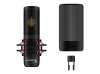 HP HyperX XLR Microphone ProCast large diaphragm cardioid condenser anti-vibration shock mount filter HyperX Shield included Black