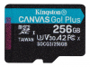 KINGSTON 256GB microSDXC Canvas Go Plus 170R A2 U3 V30 Single Pack w/o ADP