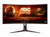 Монитор AOC CU34G2X/BK 34 Curved 1500R 21:9 VA, WLED, 3440x1440 144Hz, 4ms, 1ms, 300cd/m2, 3000:1 (80M:1 dynamic), 178/178, sRGB119 , Fli