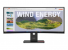Монитор LENOVO ThinkVision T34WD-40 34inch WLED 21:9 3440x1440 300 cd/m2 4ms 3M:1 1xUSB-C 1xHDMI 1xDP 3000:1 120Hz 99sRGB black 3Y
