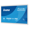 Тъч Компютър IIYAMA TW2424AS-W3P, 23.8 inch, IPS panel, FHD 1920x1080, 450cd/m2, 1000:1, 14ms, InCell PCAP touch, HDMI, USB-C, 2x USB, LAN, PoE, Mic, Speakers, Android 14 with GMS, Octa Core, 4GB, 32GB, WiFi, BT, 24/7, 6H, Portrait, Face up, White