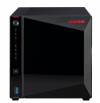Asustor AS5304T, 4-Bay NAS, Intel Celeron J4105 Quad-Core 1.5 GHz (burst up 2.5 GHz), 4 GB SO-DIMM DDR4, 4x 2.5"/3.5" SATA3 HDD or SSD, 2x 2.5 GbE, 3x USB 3.2 Gen 1 Type A, WOW (Wake on WAN), WOL, System Sleep Mode, AES-NI hardware encryption