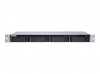 QNAP 4-Bay quad-core 1.7 GHz short-depth rackmount NAS with 100W power supply 2GB DDR3 SODIMM RAM max 8GB SATA 6Gb/s 1x 10GbE