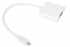 VCom Адаптер Adapter Mini HDMI CM to VGA F White - CG592-0.15m