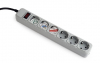 Gembird протектор Surge Protector - SPG6-B-6C - 6 x Schuko, 1.8 m, IP20