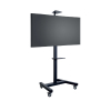 Стойка за дисплей тип количка OMB 07147 FIX TROLLEY, for 46" - 90" displays, Max weight 80kg, VESA Min 200x200 and Max 800x600, Easy hanging, Hidden cables, With wheels, Manually Height Adjustable, Black