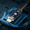 Кабел Baseus Glimmer Series USB-A - USB-C 100W 480Mbps 1м CADH00401 - черен