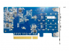 QNAP Dual-port SFP28 25GbE network expansion card low-profile form factor PCIe Gen4 x8