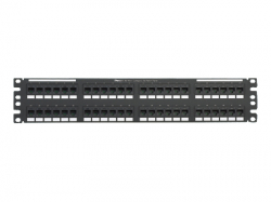 19 48 port 2U NetKey Category 5e preloaded 110 style punchdown patch panel, Ro