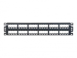 19 48-Port Modular Patch Panel Mini-Com, RoHS complaint 19 48-Port Modular Patch Panel Mini-Com, RoHS complaint