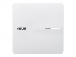 Asus Business PoE Access Point ExpertWiFi EBA63, AX3000, Dual-Band, Quad-Core 1.7GHz CPU, 256MB/512MB Flash/RAM, Gigabit, OFDMA, Beamforming, WPA, WPS, SSH, 5 SSIDs, SDN, PoE & PoE+, wall mounting/ceiling,White