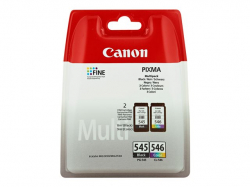 CANON 1LB PG-545 / CL-546 ink cartridge black and colour standard capacity bk 180p cl 180p 2-pack blister with alarm