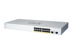 CISCO Business Switching CBS220 Smart 16-port Gigabit 2x1G SFP uplink                          